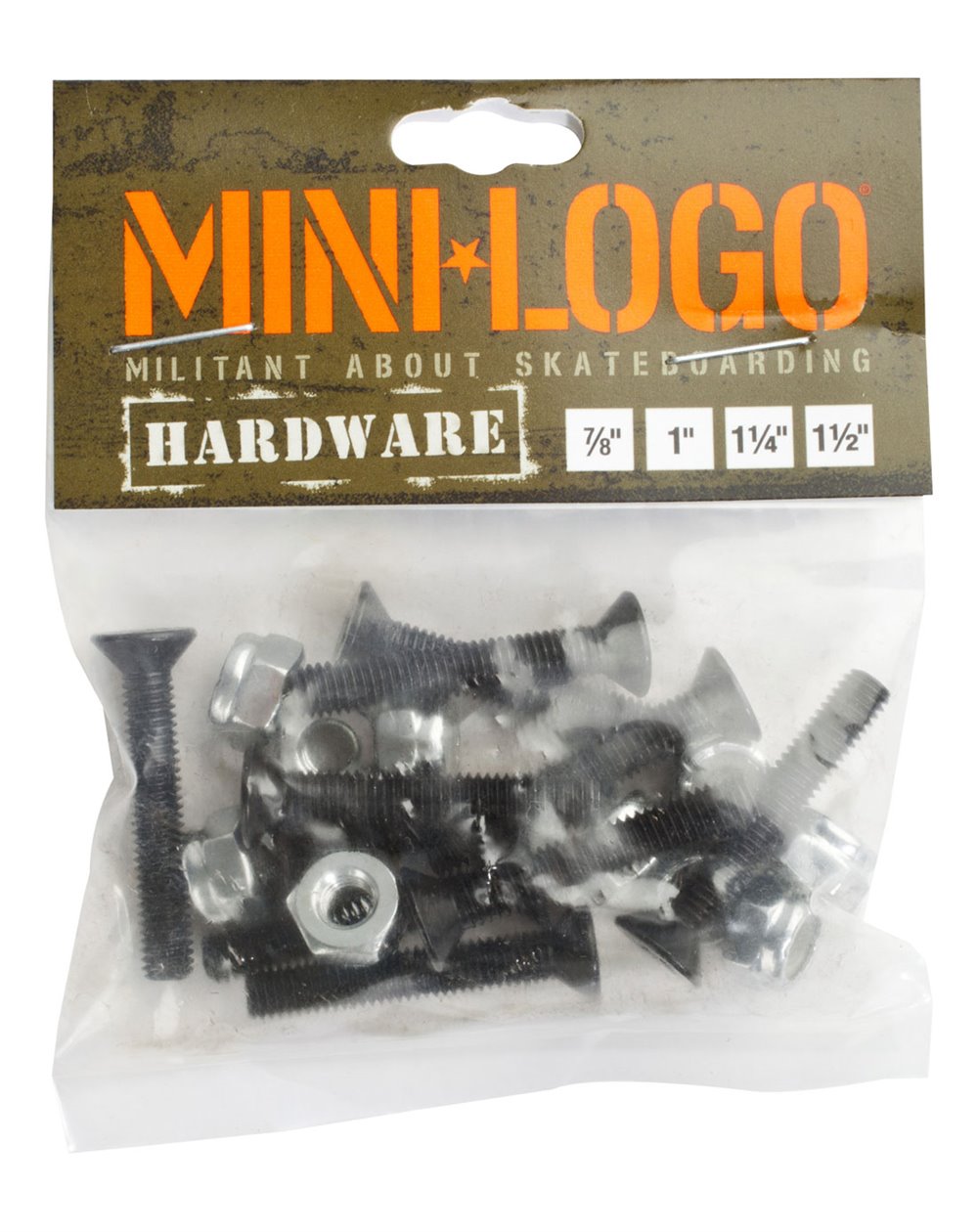 Mini Logo Parafusos de Base Skate Hardware Single 1.25" Phillips