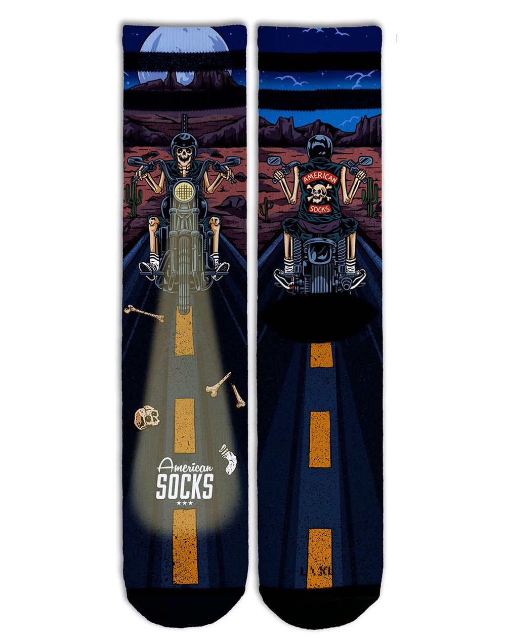 American Socks Skate-Socken Night Rider Unisex - Erwachsene