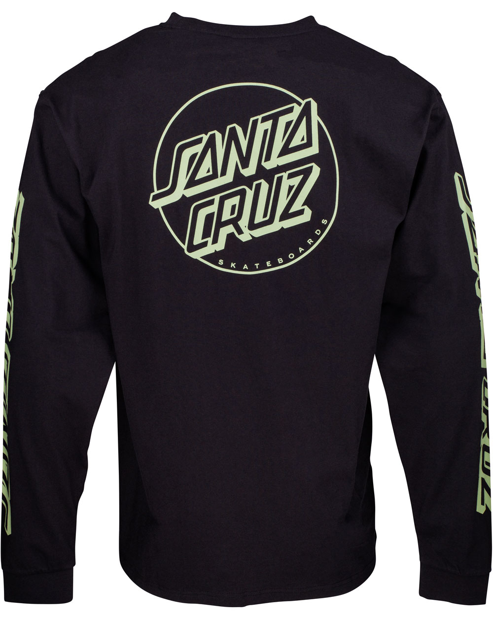 Santa Cruz Men's Long Sleeve Top Opus Dot Stripes Black