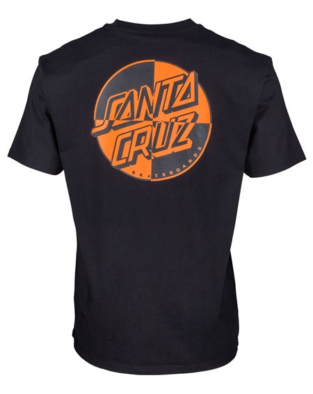 Santa Cruz Crash Dot T-Shirt Uomo Black