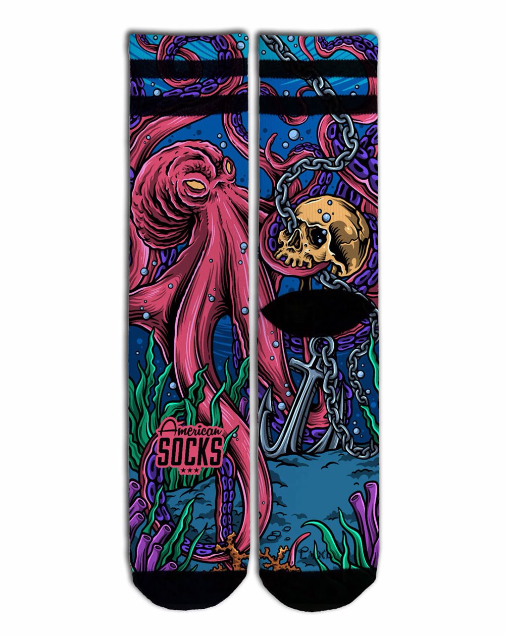American Socks Chaussettes Skate Octopus Mixte Adulte