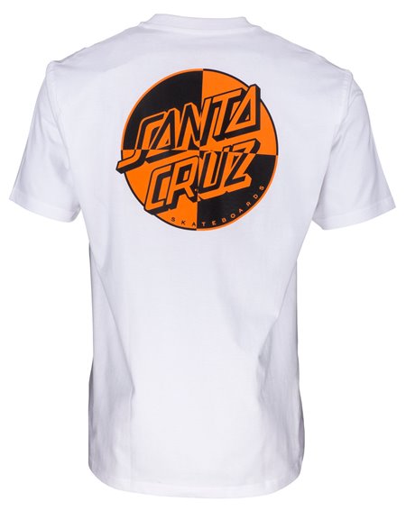 Santa Cruz Crash Dot T-Shirt Homme White