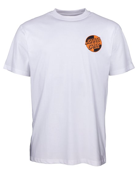 Santa Cruz Crash Dot T-Shirt Homme White
