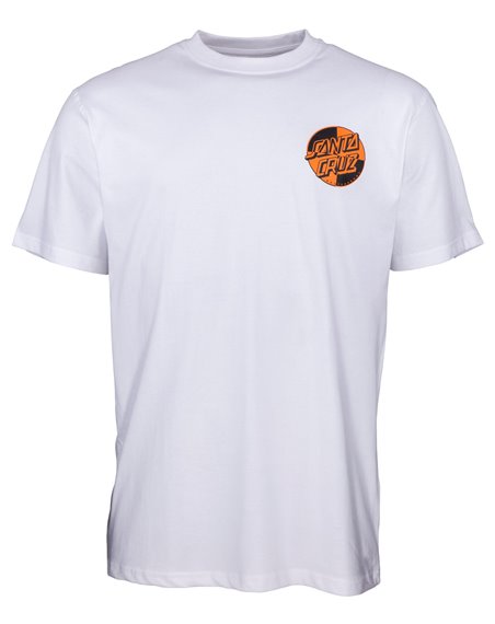 Santa Cruz Crash Dot T-Shirt Uomo White