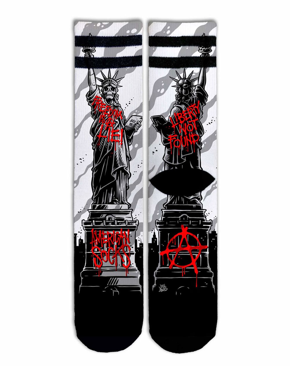 American Socks Calcetines Skate Freedom is a Lie Unisex-adulto