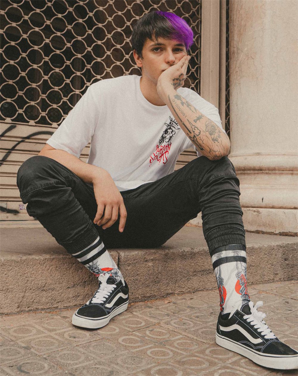 American Socks Chaussettes Skate Freedom is a Lie Mixte Adulte