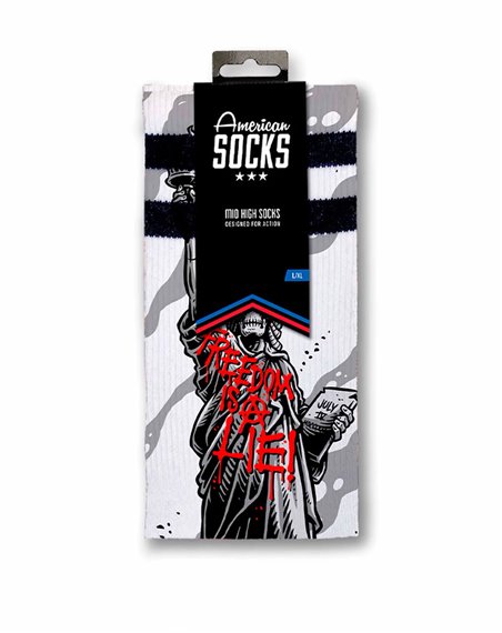 American Socks Meias Skate Freedom is a Lie Unisex-adulto