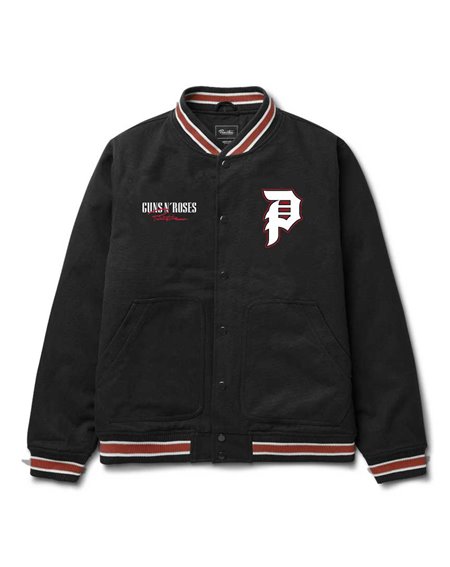 Primitive Guns n' Roses Cross Giacchetto Varsity Uomo Black 2