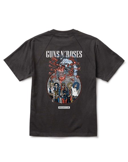 Primitive Guns n' Roses Robo Camiseta para Homem Black