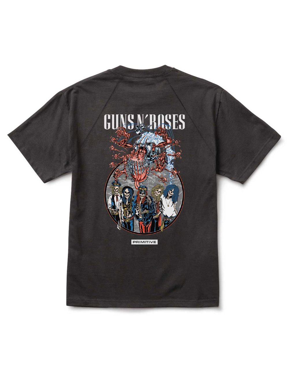 Primitive Guns n' Roses Robo Camiseta para Homem Black