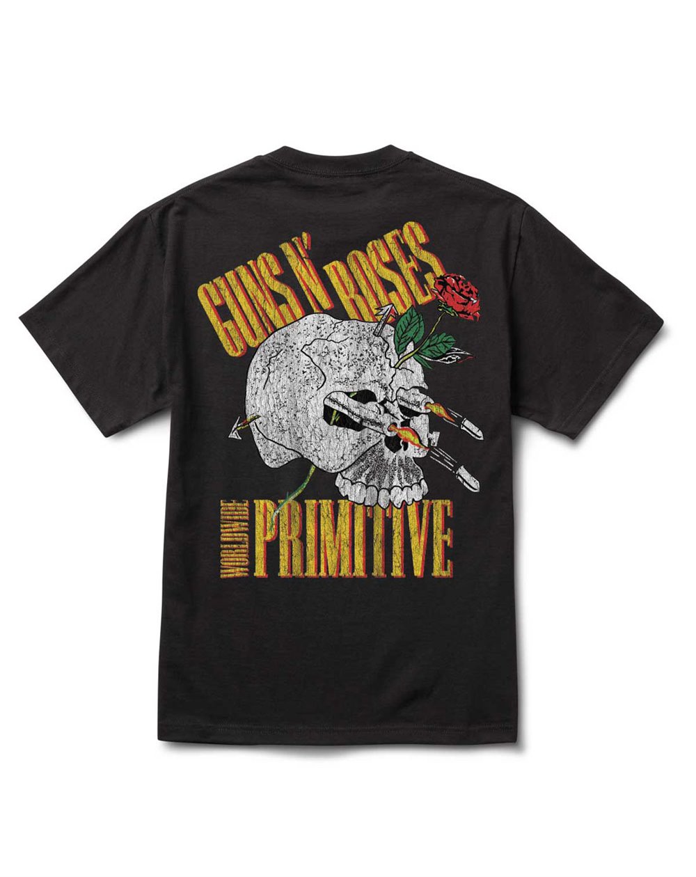 Primitive Guns n' Roses Nightrain Camiseta para Homem Black