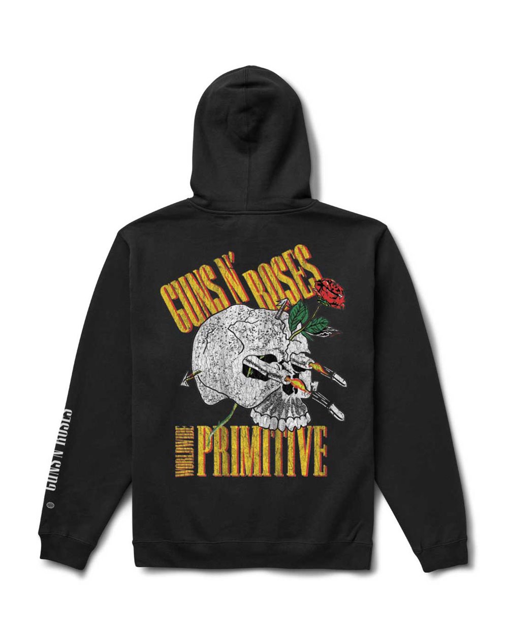 Primitive Guns n' Roses Nightrain Moleton com Capuz para Homem Black