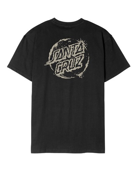 Santa Cruz Men's T-Shirt Erode Dot (Black)