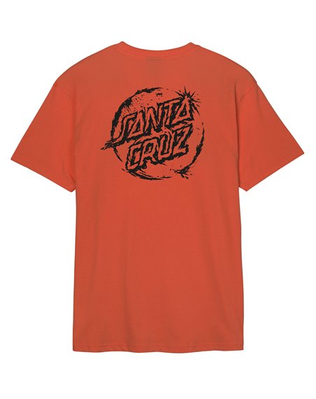 Santa Cruz Men's T-Shirt Erode Dot (Terracotta)