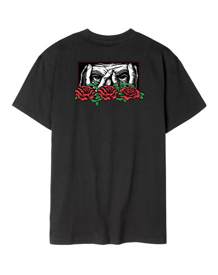 Santa Cruz T-Shirt Homme Dressen Roses Ever-Slick (Black)