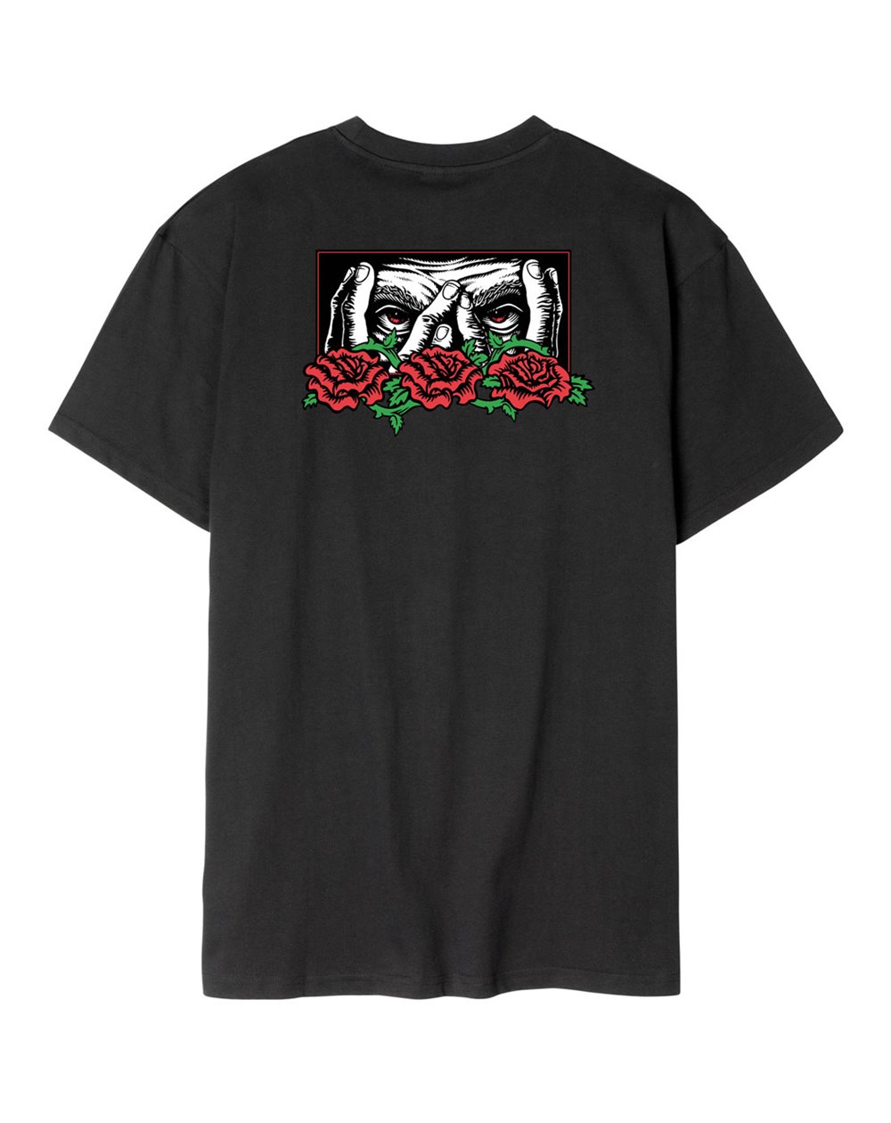Santa Cruz T-Shirt Homme Dressen Roses Ever-Slick (Black)
