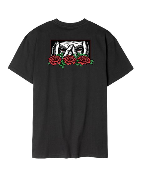 Santa Cruz T-Shirt Homme Dressen Roses Ever-Slick (Black)