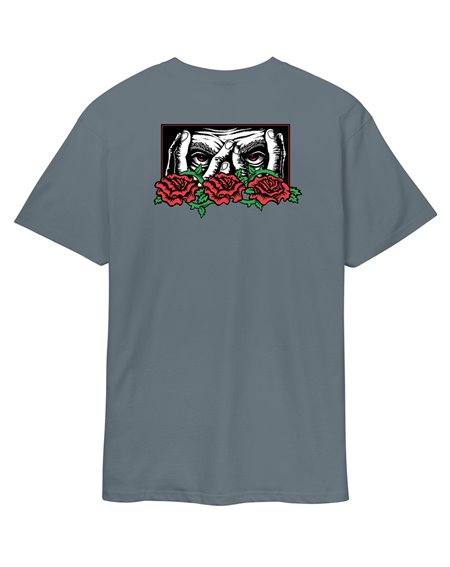 Santa Cruz T-Shirt Homme Dressen Roses Ever-Slick (Iron)