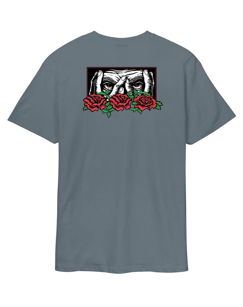 Santa Cruz Men's T-Shirt Dressen Roses Ever-Slick (Iron)