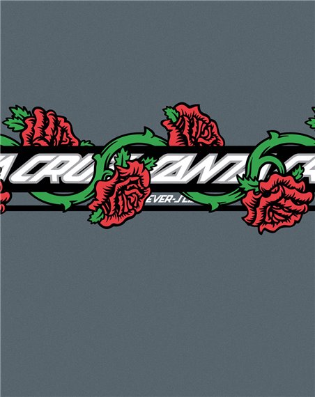 Santa Cruz T-Shirt Homme Dressen Roses Ever-Slick (Iron)