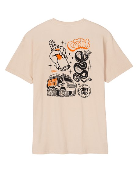 Santa Cruz Herren T-Shirt SB x Mike Giant Center Oat