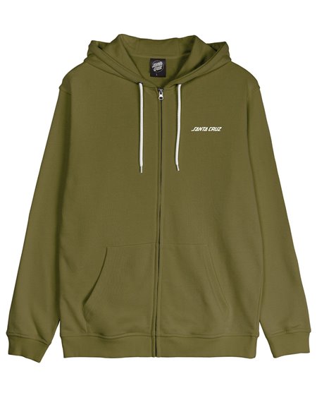 Santa Cruz Sudadera con Capucha con Cremallera Hombre Screaming Flash (Sea Kelp) 2