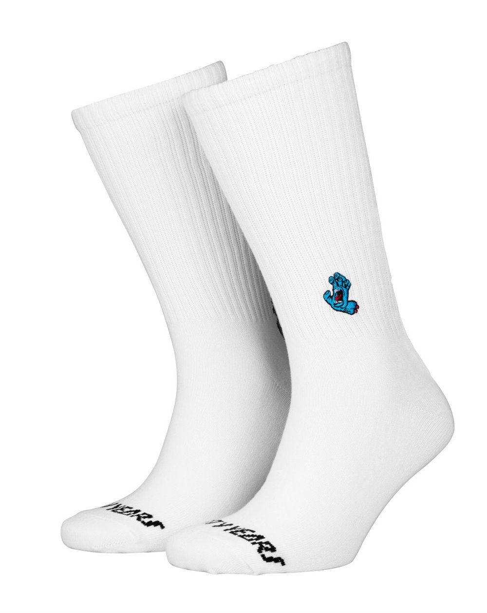 Santa Cruz Herren Skate-Socken Screaming 50 White