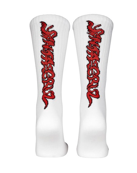 Santa Cruz Chaussettes Skate Homme Screaming 50 (White) 2