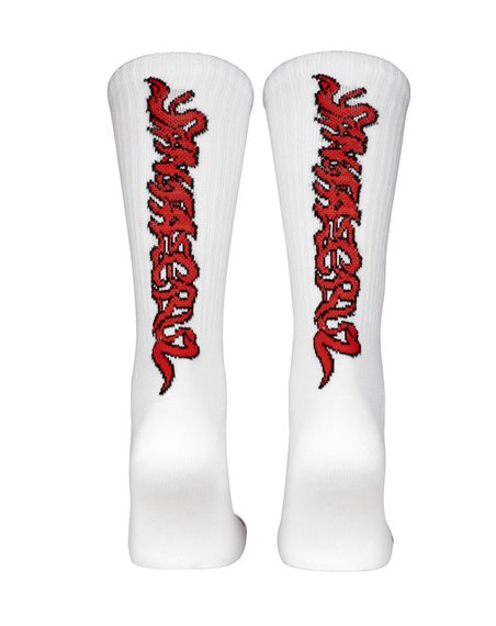 Santa Cruz Calcetines Skate Hombre Screaming 50 (White)