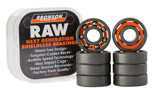 Bronson Raw Skateboard Bearings